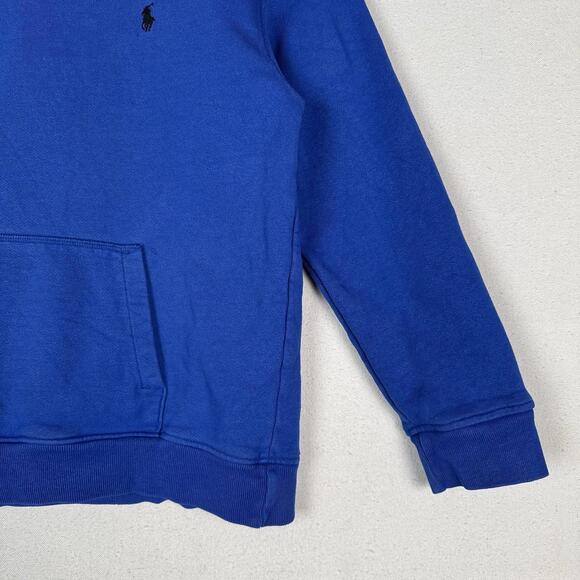 Vintage 90’s Polo Ralph Lauren Boys After‎ Hood Sweatshirt Hoodie M (12-14) Blue - Picture 6 of 9